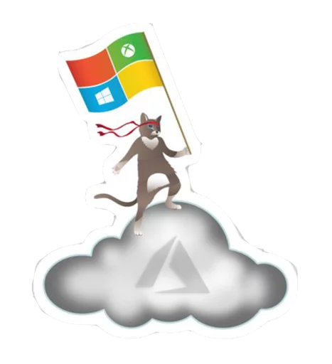 ☁ Стикер «Windows Insider NinjaCat» для Telegram