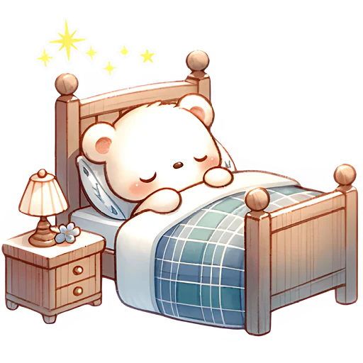 😴 Стикер «Зимние мишки» для Telegram