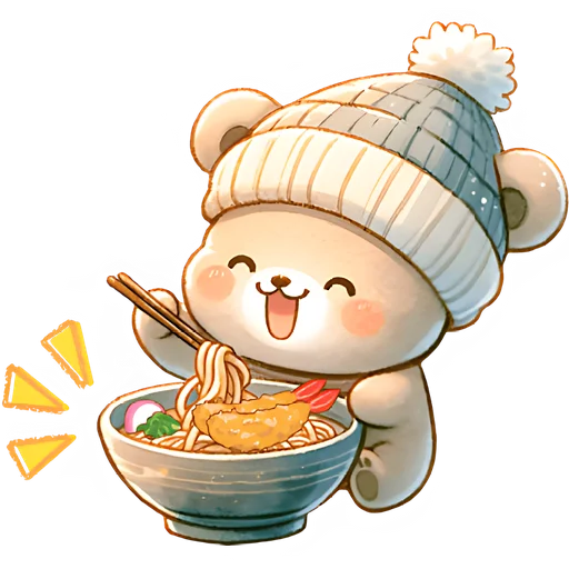 😋 Стикер «Зимние мишки» для Telegram