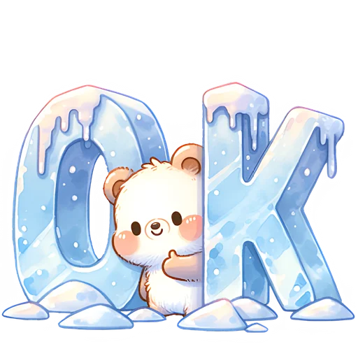 👌 Стикер «Зимние мишки» для Telegram