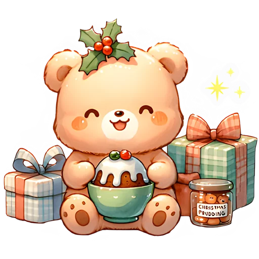 🎁 Стикер «Зимние мишки» для Telegram