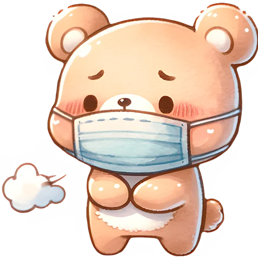 😷 Стикер «Зимние мишки» для Telegram