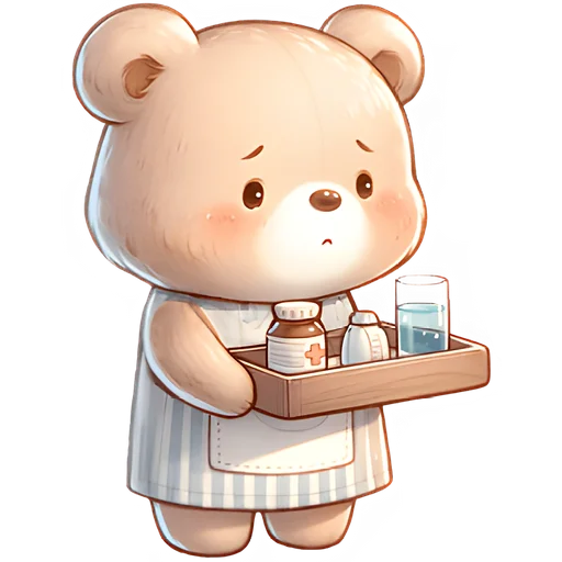 🤒 Стикер «Зимние мишки» для Telegram