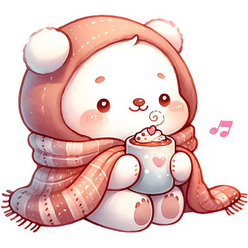 🍧 Стикер «Зимние мишки» для Telegram