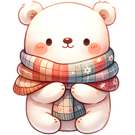 🙂 Стикер «Зимние мишки» для Telegram