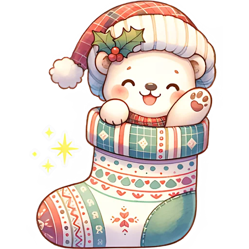 👋 Стикер «Зимние мишки» для Telegram