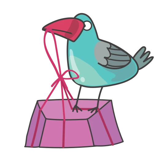 🎁 Стикер «Зимние птички» для Telegram