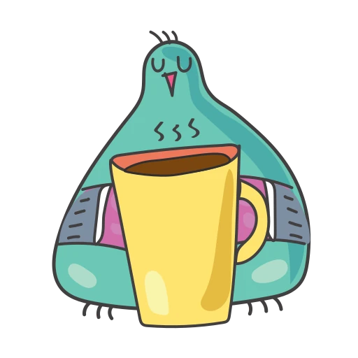 ☕ Стикер «Зимние птички» для Telegram