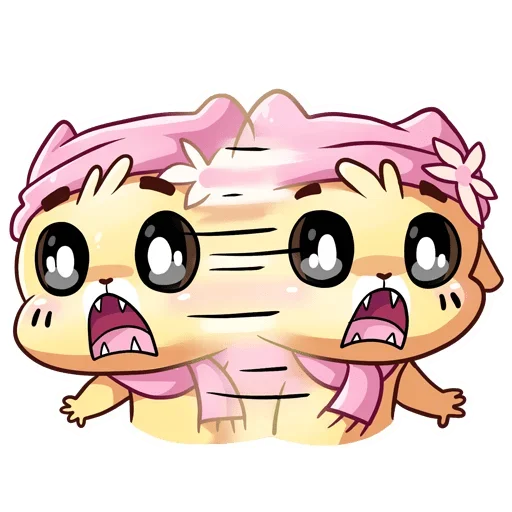 🐈 Стикер «Зимние Бисквит и Ванилька Без Текста» для Telegram