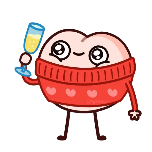 🤩 Стикер «Зимний Попкинс» для Telegram