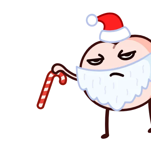 🤩 Стикер «Зимний Попкинс» для Telegram