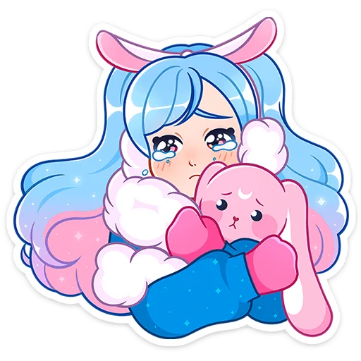 😢 Стикер «Зимняя Долли» для Telegram