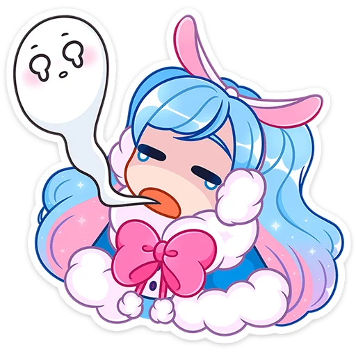 😵 Стикер «Зимняя Долли» для Telegram