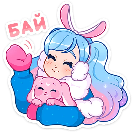 👋 Стикер «Зимняя Долли» для Telegram