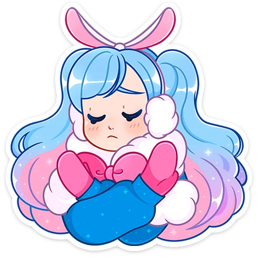 🥵 Стикер «Зимняя Долли» для Telegram