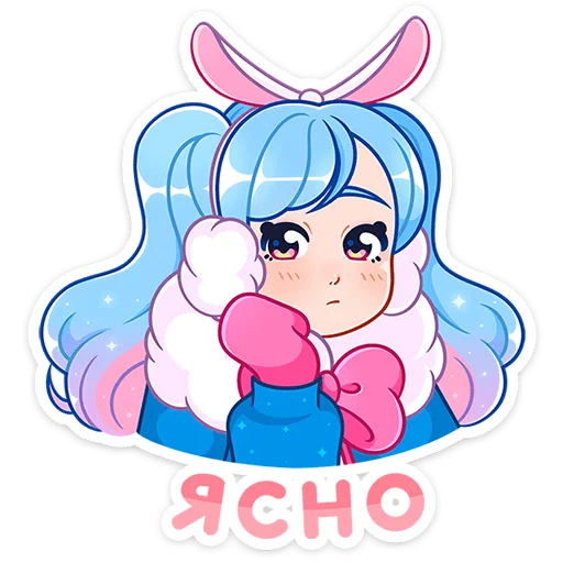 🫤 Стикер «Зимняя Долли» для Telegram