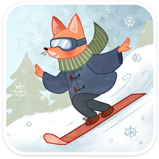 ❄️ Стикер «Зимние забавы» для Telegram