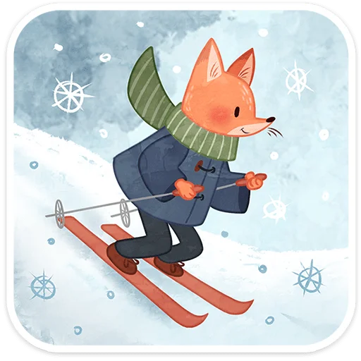 ❄️ Стикер «Зимние забавы» для Telegram
