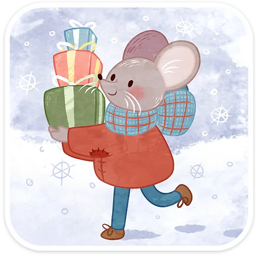 ❄️ Стикер «Зимние забавы» для Telegram