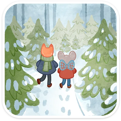 ❄️ Стикер «Зимние забавы» для Telegram