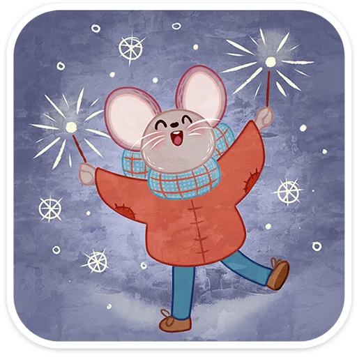 ❄️ Стикер «Зимние забавы» для Telegram