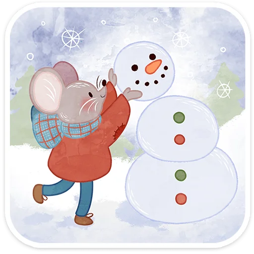 ❄️ Стикер «Зимние забавы» для Telegram