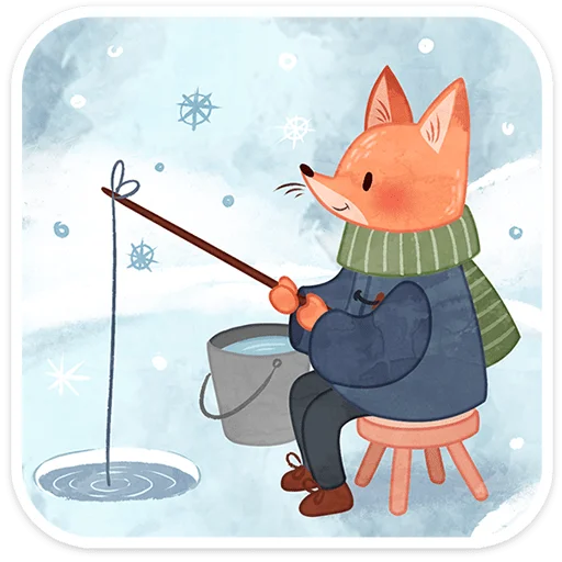 ❄️ Стикер «Зимние забавы» для Telegram