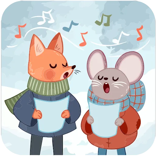 ❄️ Эмодзи «Зимние забавы» для Telegram