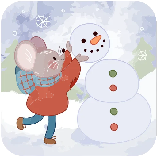 ❄️ Эмодзи «Зимние забавы» для Telegram