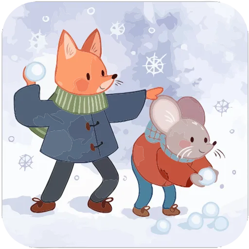 ❄️ Эмодзи «Зимние забавы» для Telegram