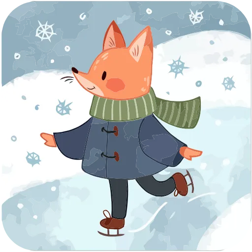 Стикерпак Зимние забавы для Telegram