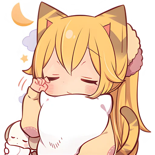 😴 Стикер «Зимние котятки» для Telegram