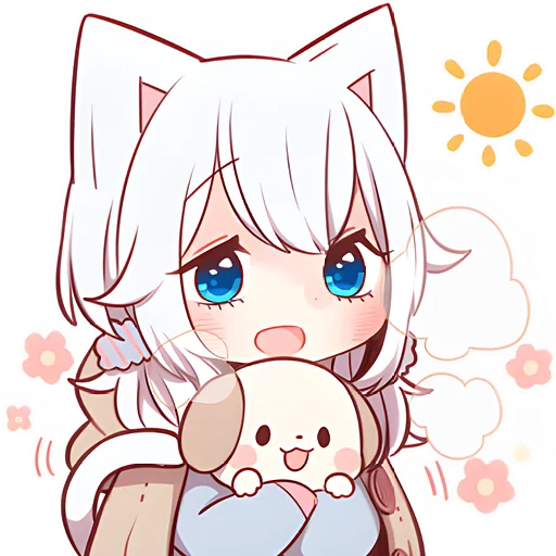 ☀ Стикер «Зимние котятки» для Telegram
