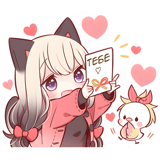 🥰 Стикер «Зимние котятки» для Telegram