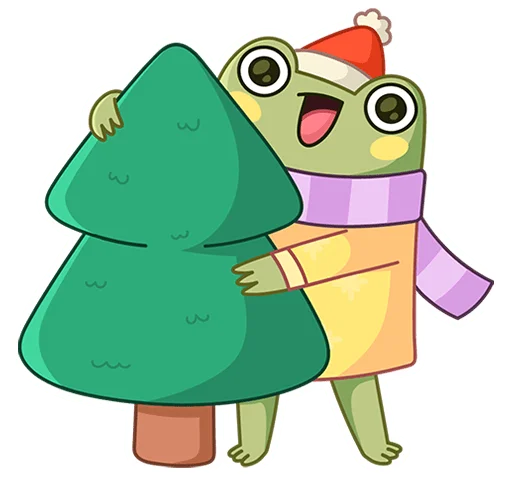🌲 Стикер «эмодзи» для Telegram