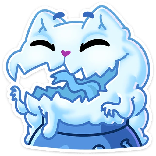 👻 Стикер «Зимний Котялок» для Telegram