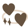 💞 Эмодзи «зима в лесу - новогодние буквы» для Telegram