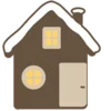 🏠 Эмодзи «зима в лесу - новогодние буквы» для Telegram