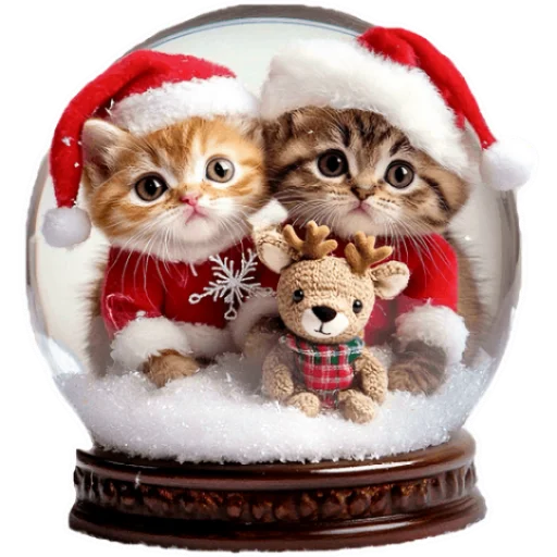 🎅 Стикер «Зимние котики» для Telegram