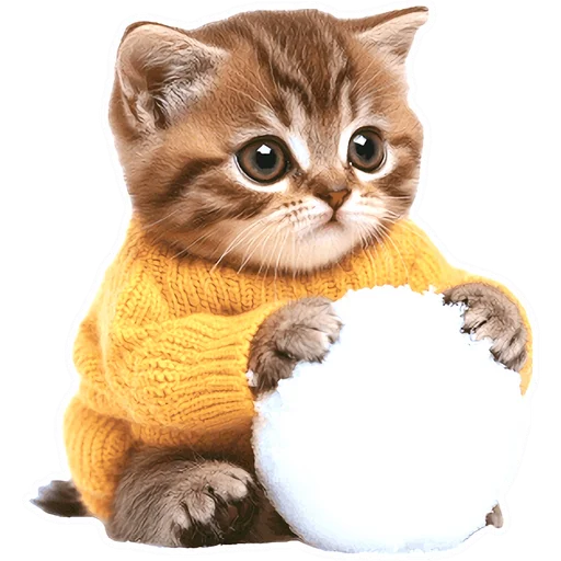 ☃ Стикер «Зимние котики» для Telegram