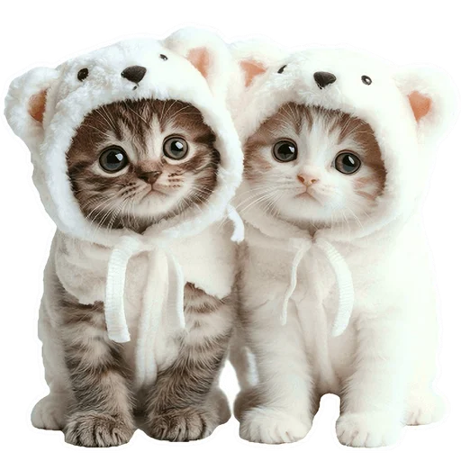 🐱 Стикер «Зимние котики» для Telegram