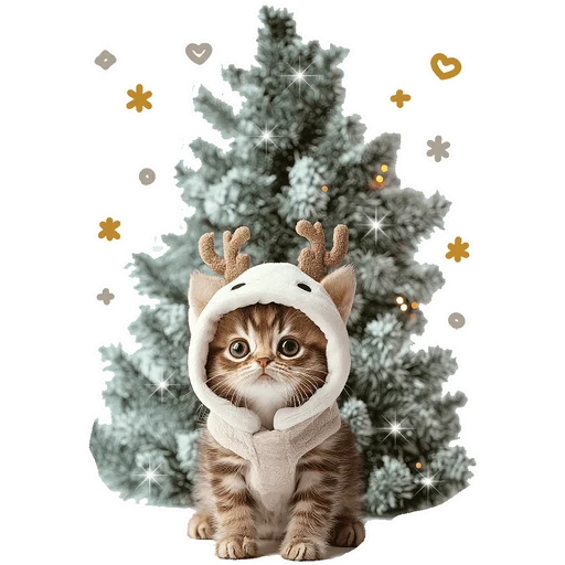 🎄 Стикер «Зимние котики» для Telegram