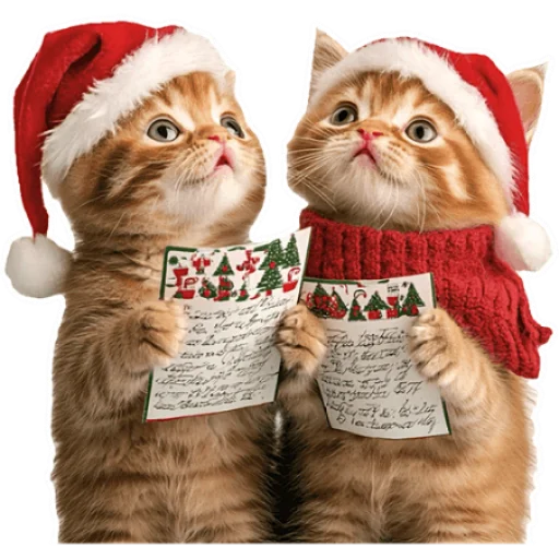 🎅 Стикер «Зимние котики» для Telegram