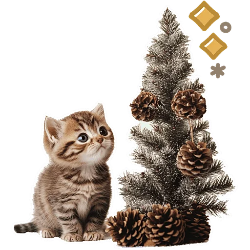 🎄 Стикер «Зимние котики» для Telegram