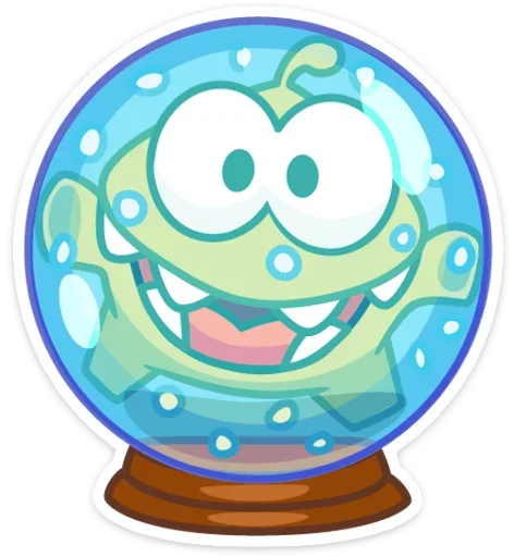 🐸 Стикер «Зимний Ам Ням» для Telegram