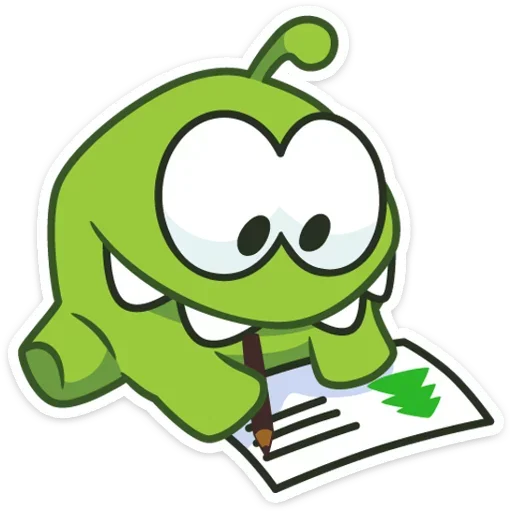 🐸 Стикер «Зимний Ам Ням» для Telegram