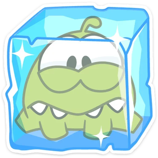 🐸 Стикер «Зимний Ам Ням» для Telegram