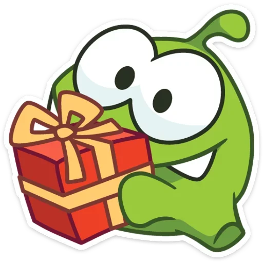 🐸 Стикер «Зимний Ам Ням» для Telegram