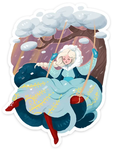 ❄️ Стикер «Зимушка ·» для Telegram