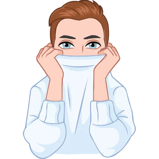 Стикер 8 Набор эмоджи с зимним vmoji из ВК в HD качестве